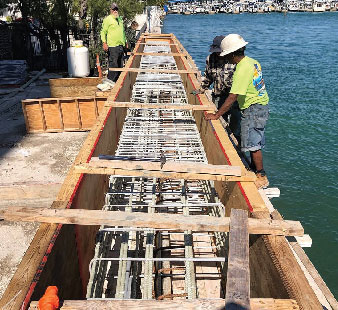 Rebar for Seawall